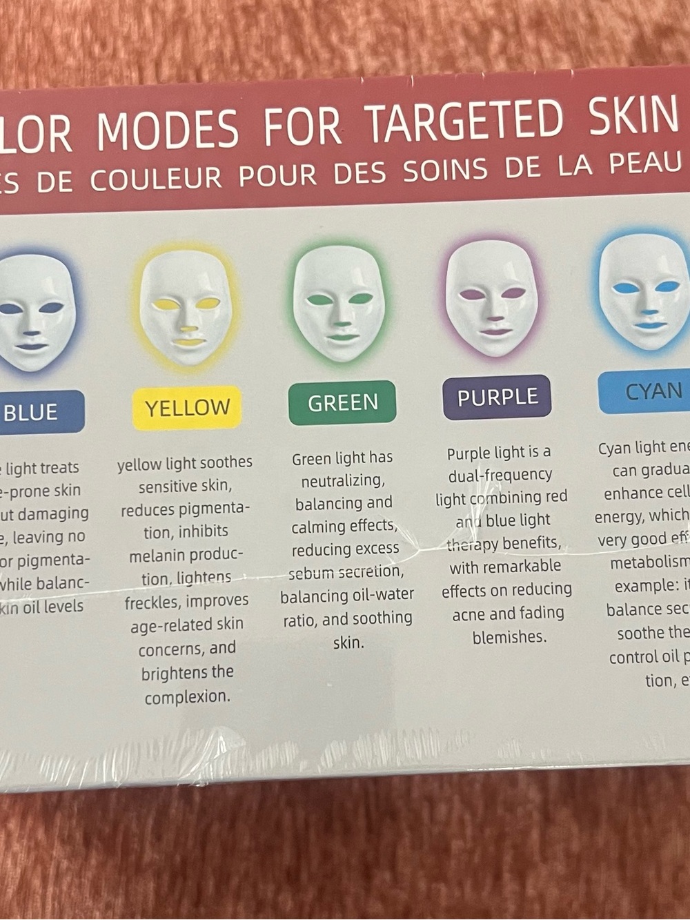 LED 7 COLOR FACE MASK - Picture 2 of 4